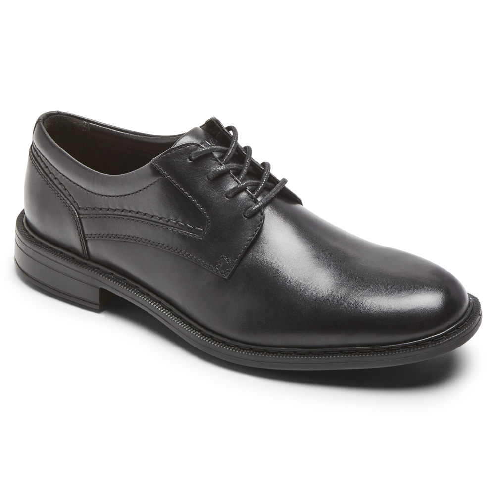 Oxfords Rockport Hombre Mexico - Parsons Plain Toe Negros - PQKAT7048